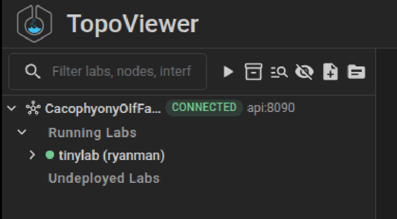 A zoomed in view to see where the running lab indication is.
